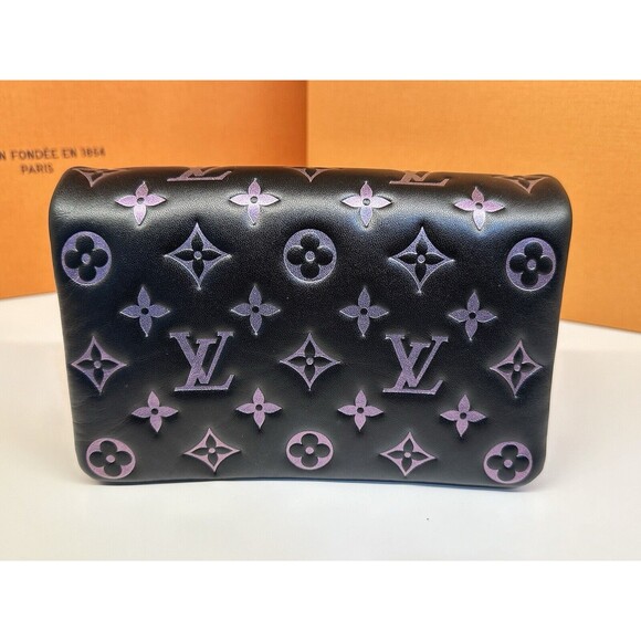 NIB Louis Vuitton Pouchette Coussin Ski Black Holographic M82746 💯% Authentic - Picture 4 of 16
